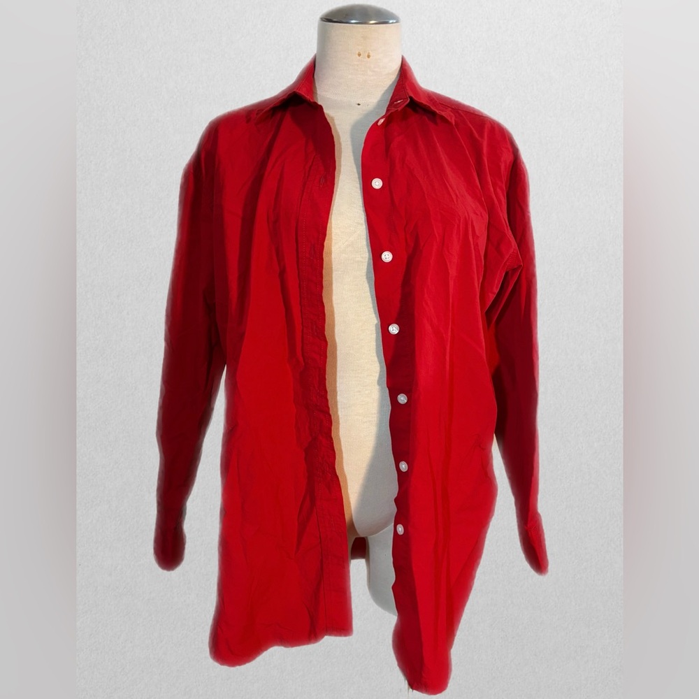 Women’s Red Button-Up